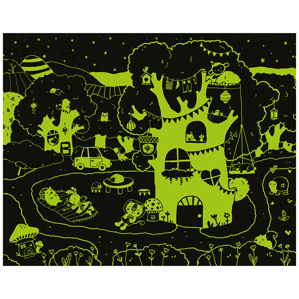 Puzzle à histoires "Cabane dans les arbres"