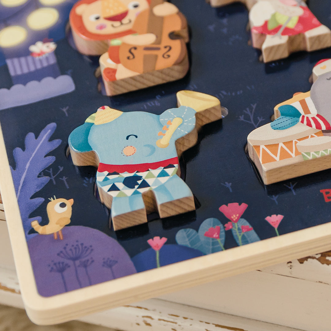 Puzzle à formes "L'orchestre de Bababoo et ses amis"