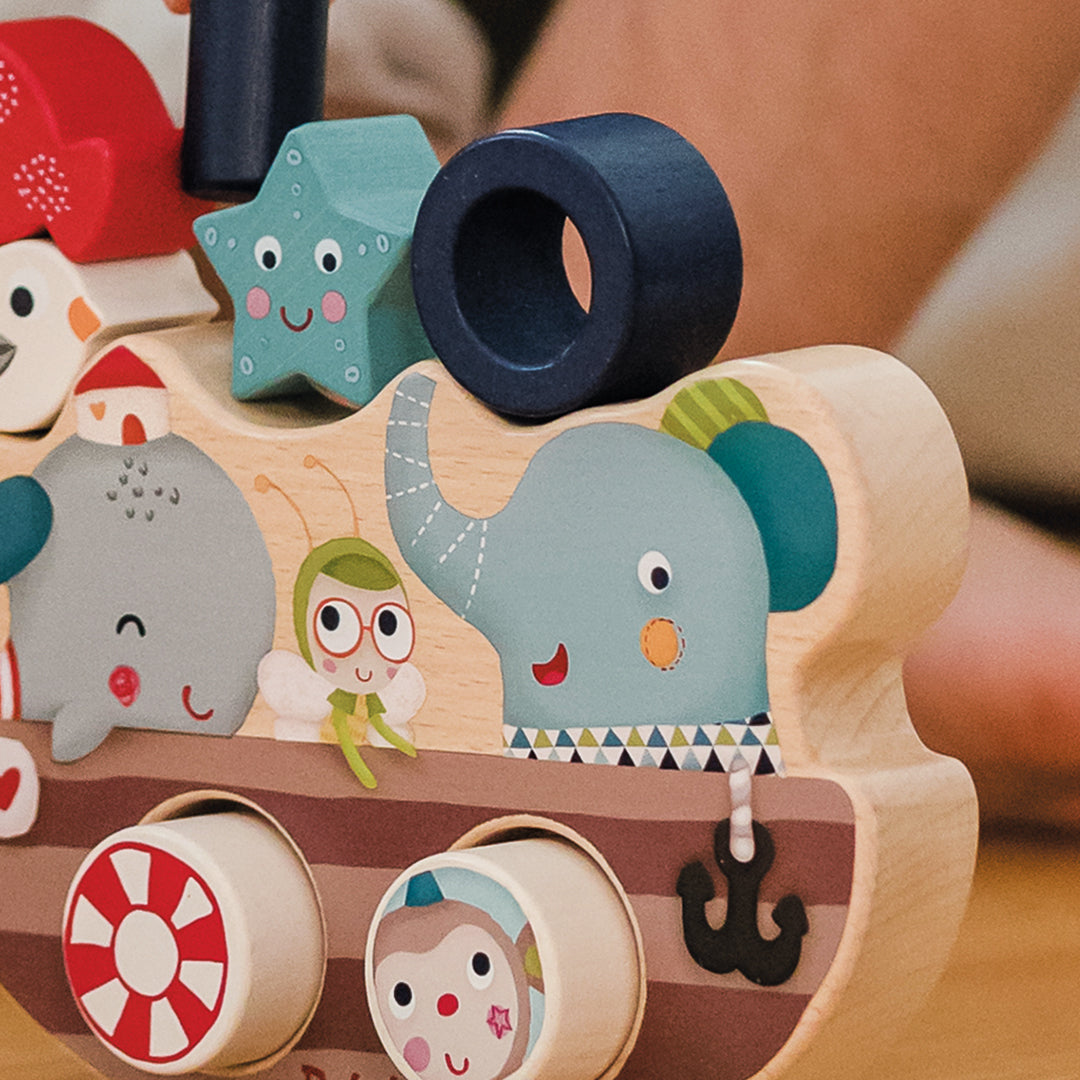 Jouet balancier "Les amis à bord"