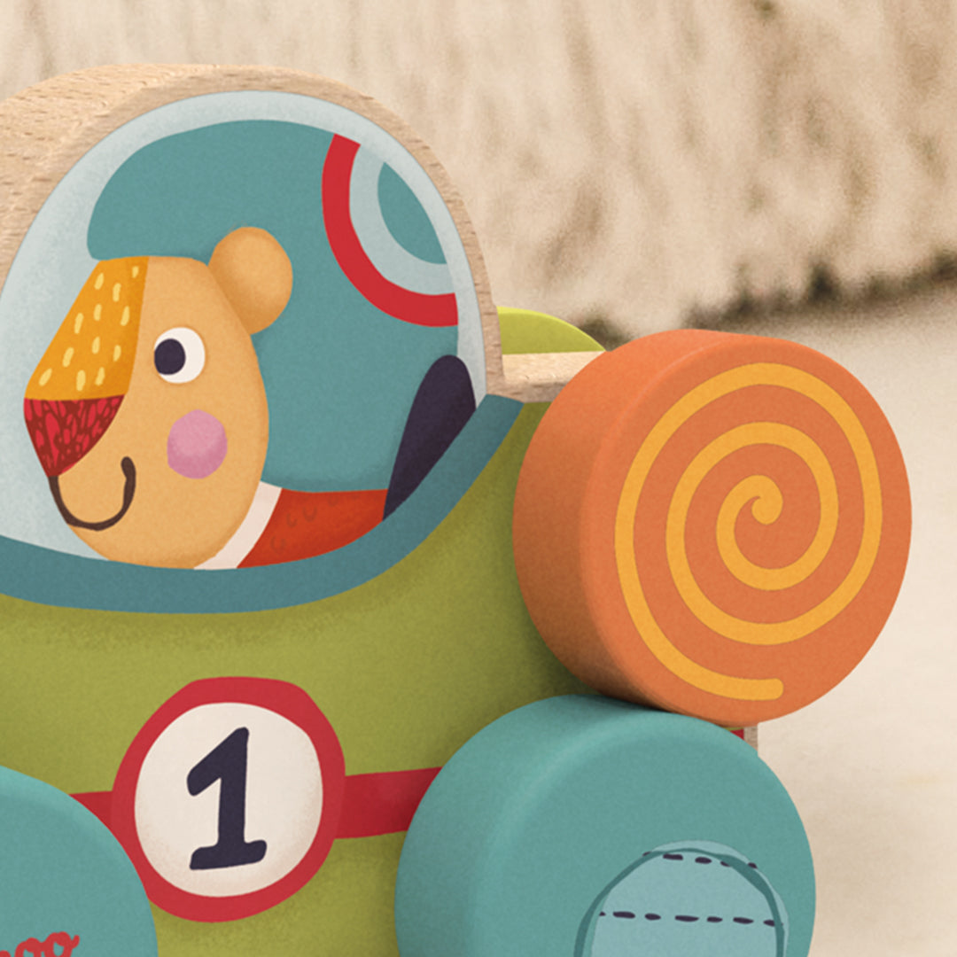 Ma première voiture "La voiture de course de Bababoo"