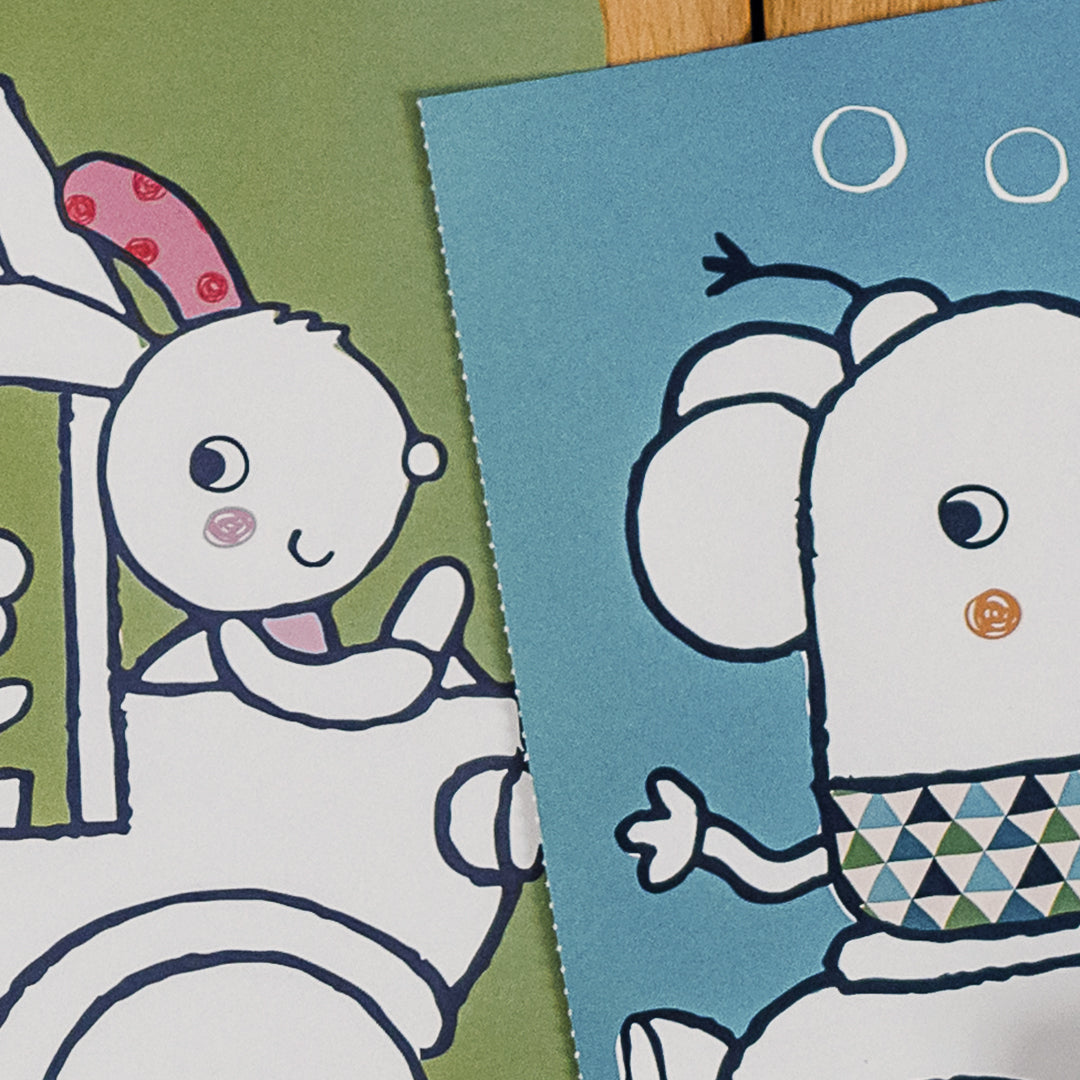 BabaBook - Livre de coloriage "Véhicules"