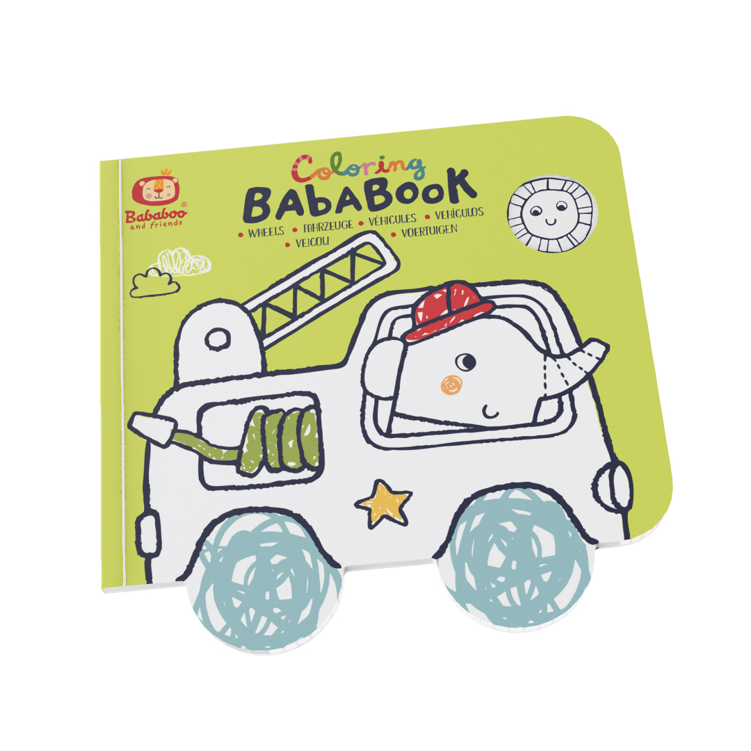 BabaBook - Livre de coloriage "Véhicules"