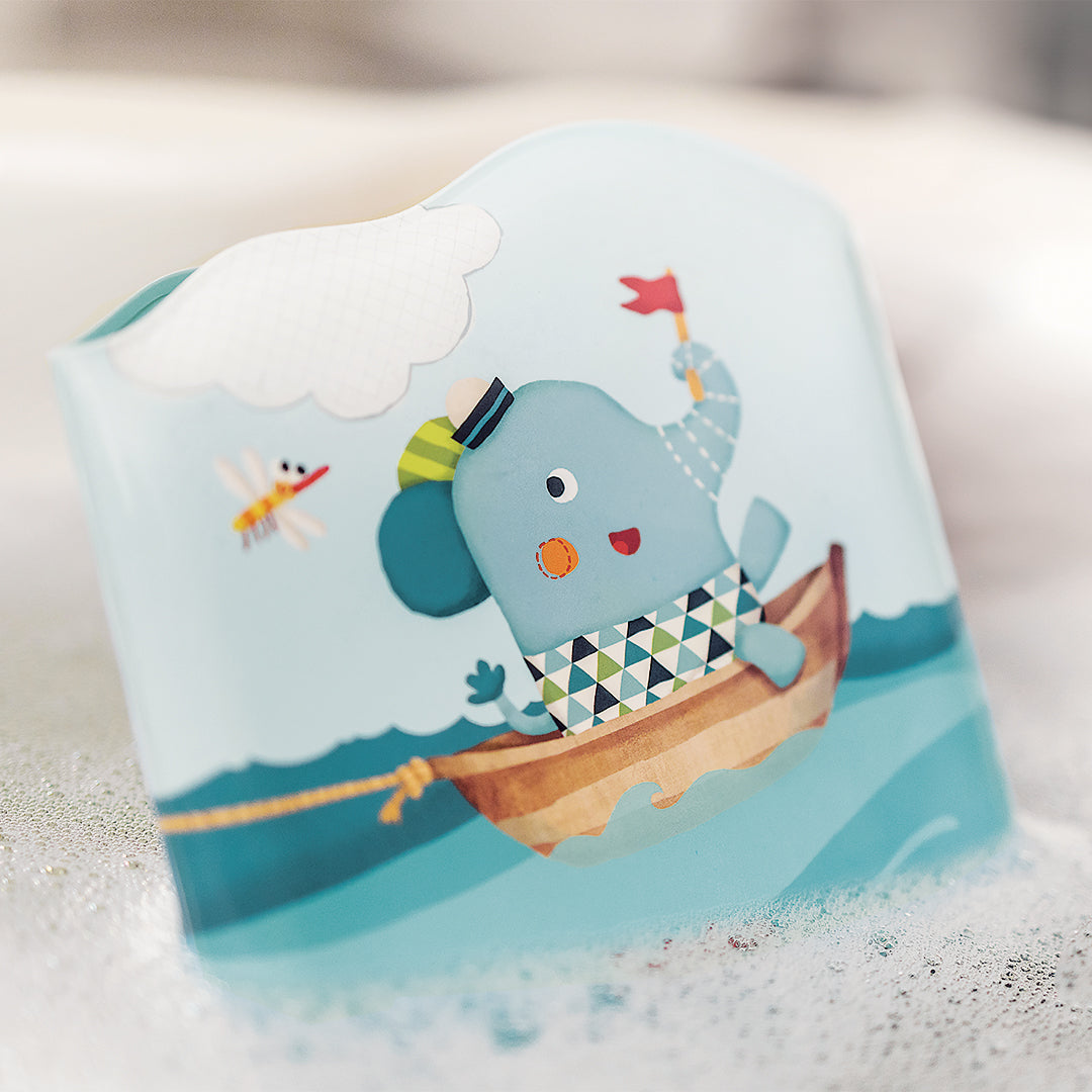 Livre de bain accordéon "Jeux dans l’eau avec Capitaine Lolo !"