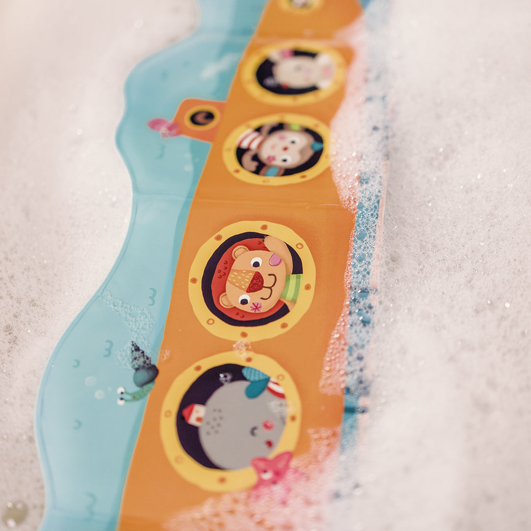 Livre de bain accordéon "Jeux dans l’eau avec Capitaine Lolo !"