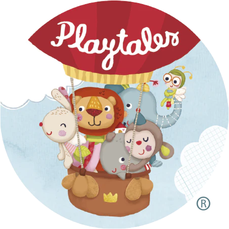 All the characters fly together in a balloon