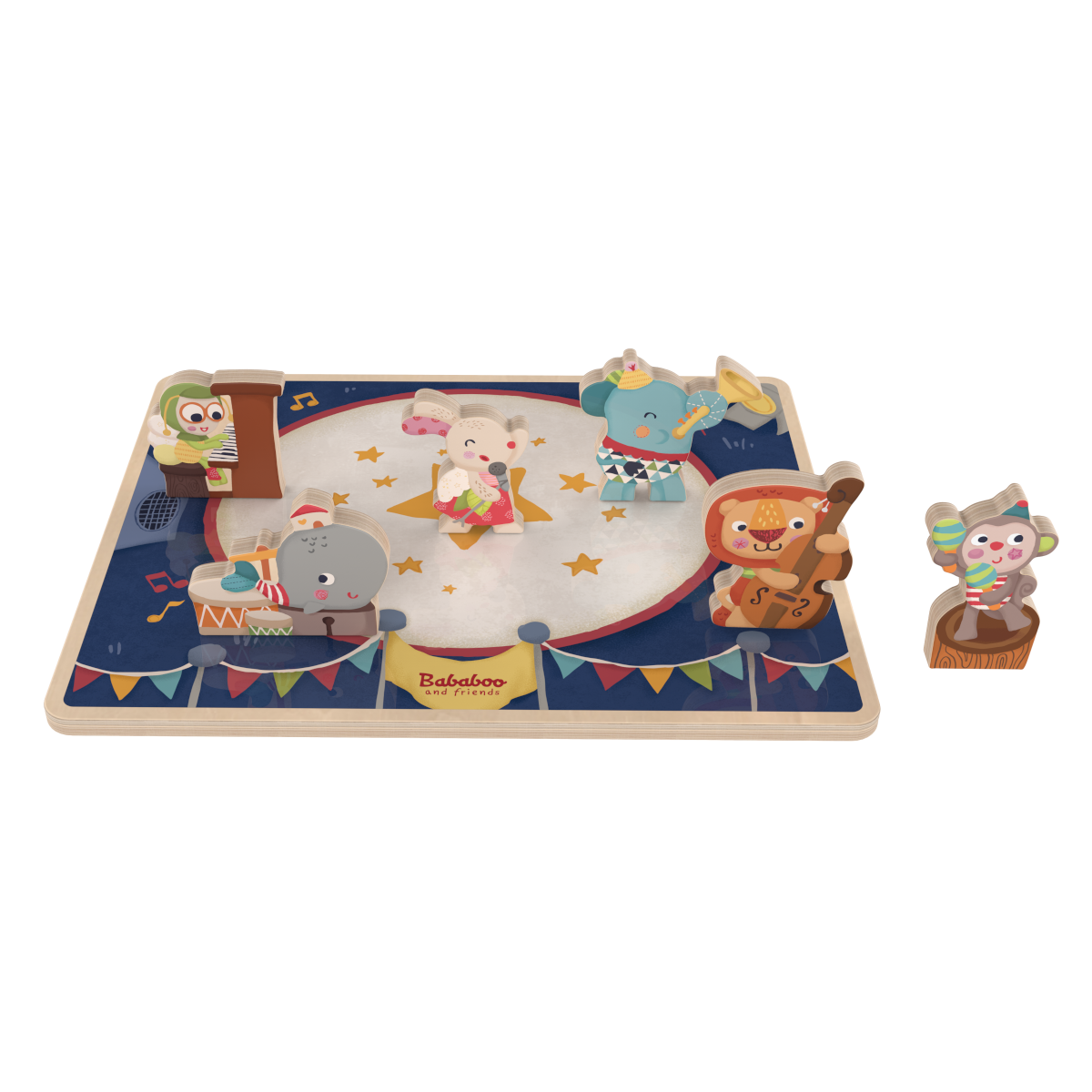Puzzle à formes "L'orchestre de Bababoo et ses amis"