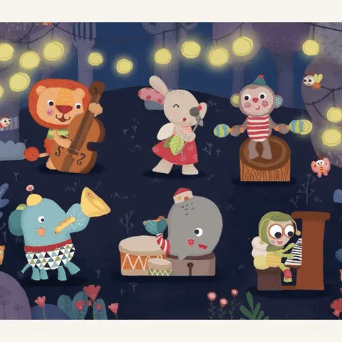 Puzzle à formes "L'orchestre de Bababoo et ses amis"