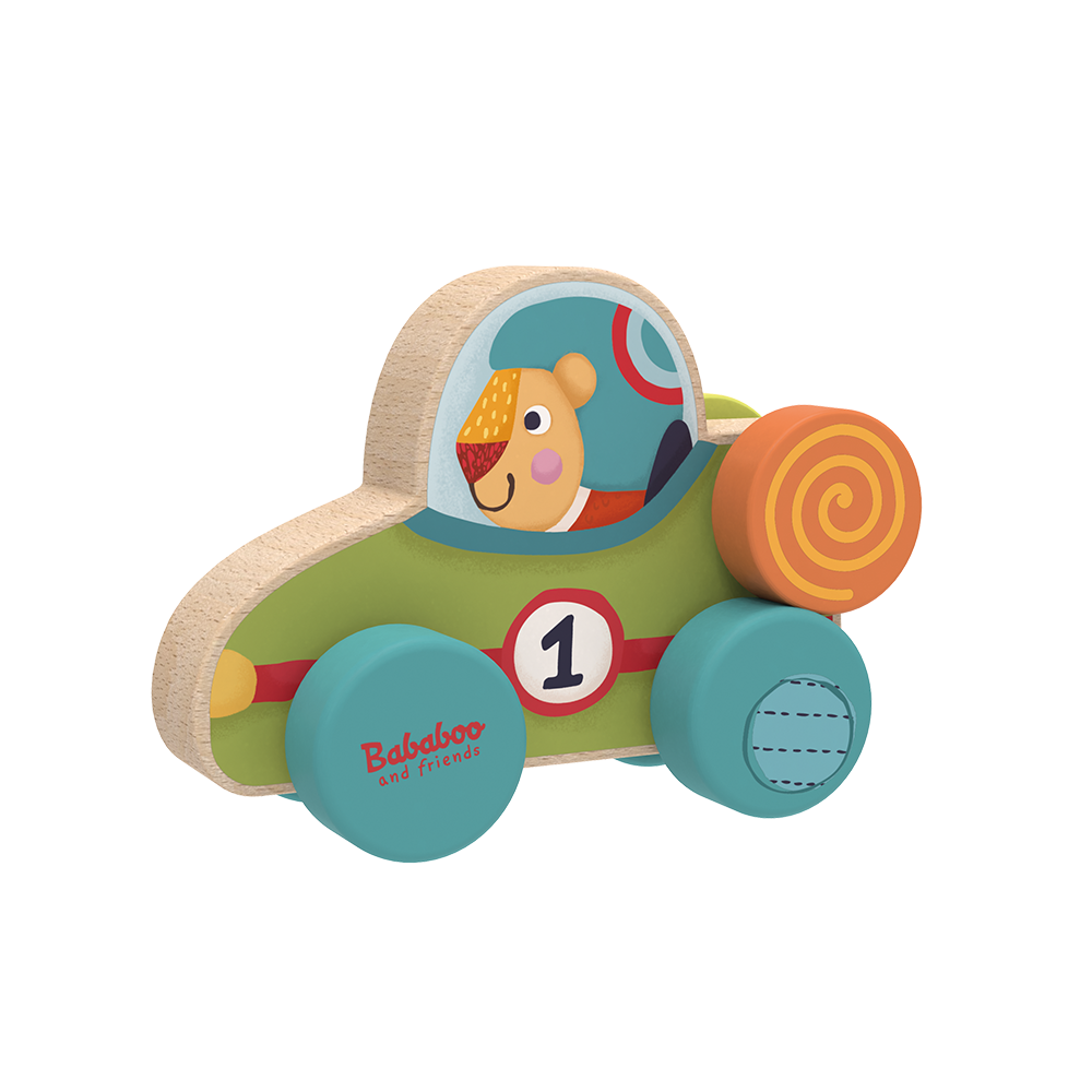 Ma première voiture "La voiture de course de Bababoo"