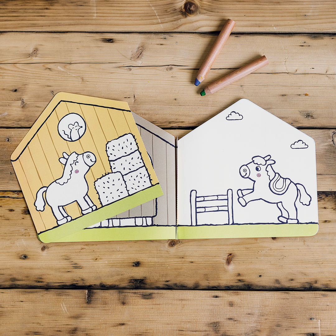 BabaBook - Livre de coloriage  "Ferme"