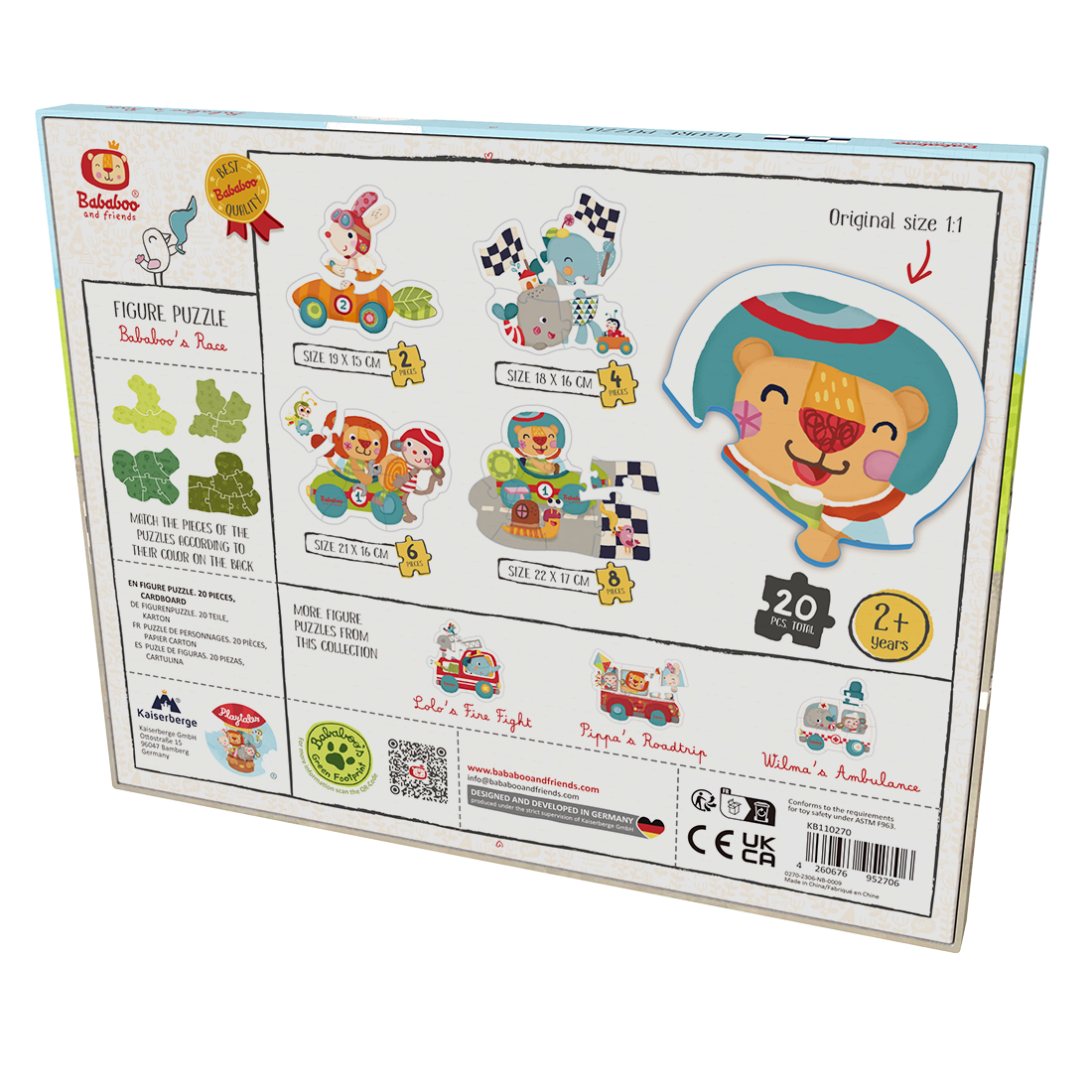 Puzzle de personnages "La course de Bababoo"